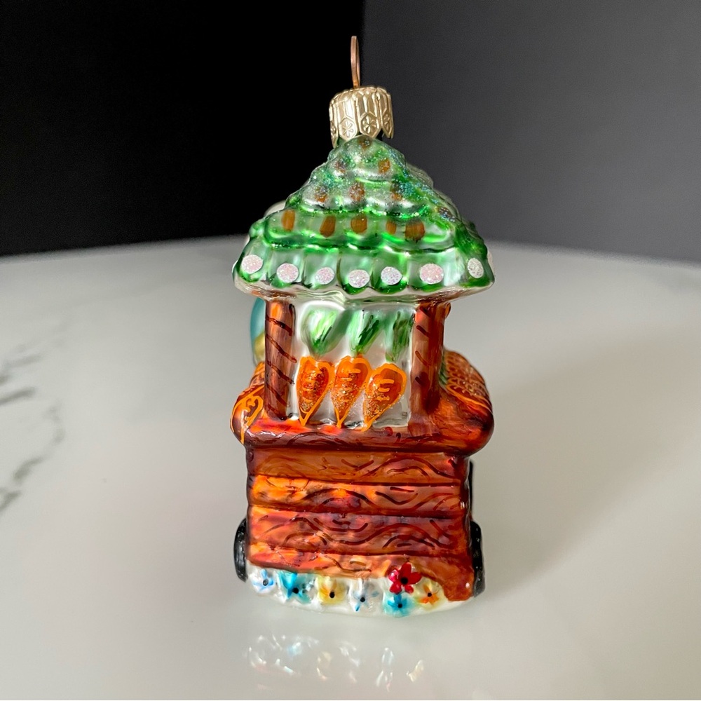 Carrot Cart Bunny Ornament by Christopher Radko - Picture 4 of 9